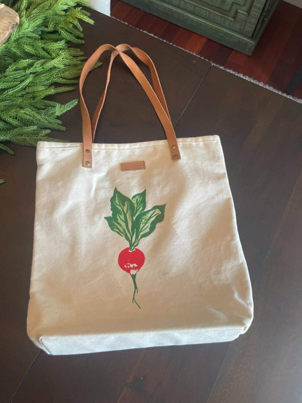 Smith & Hawken Radish Canvas Market Tote